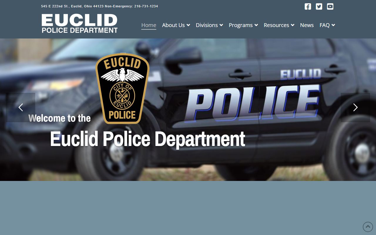 Euclid Police Department 72 hour booking records