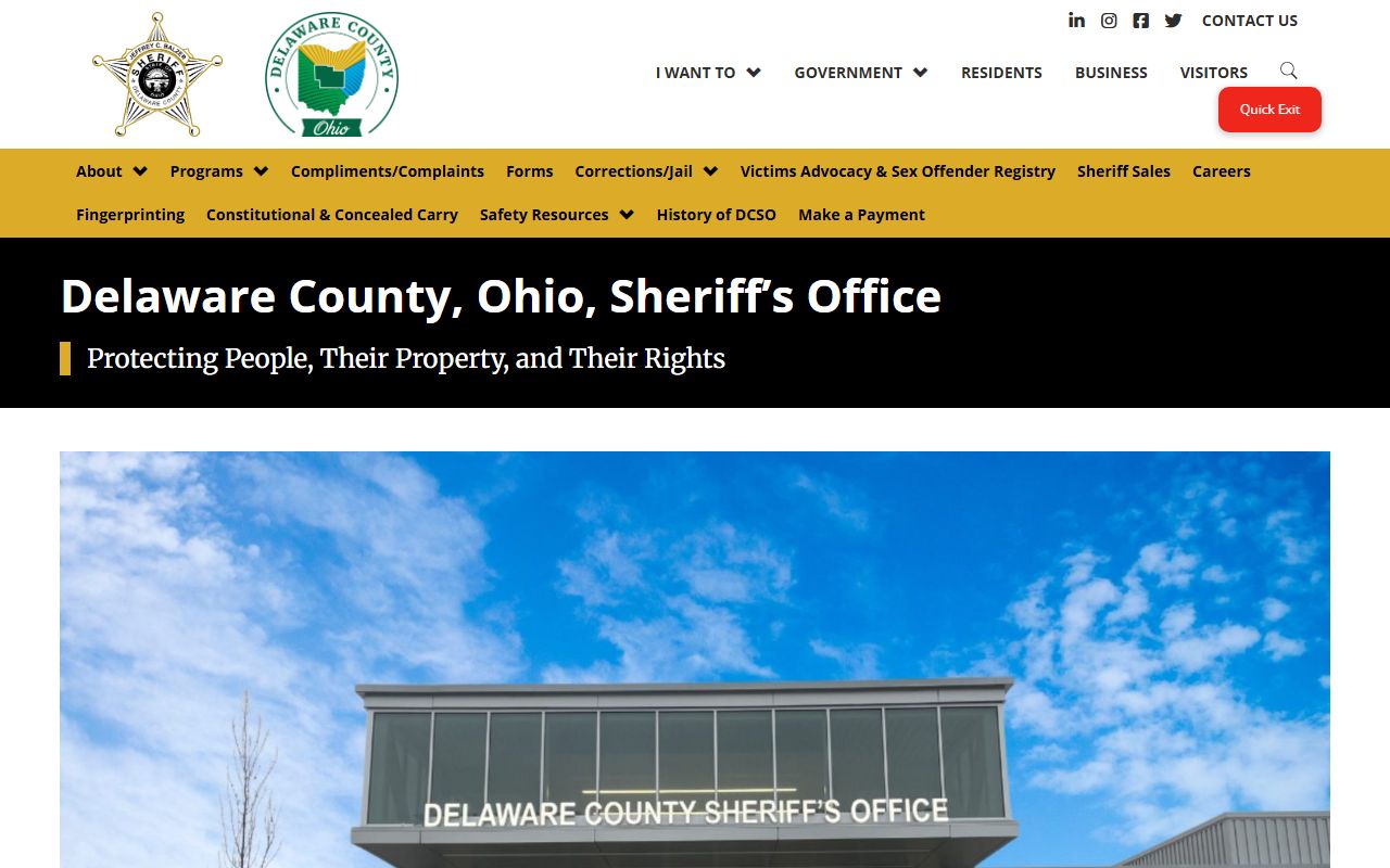Delaware County 72 hour booking sheriff website