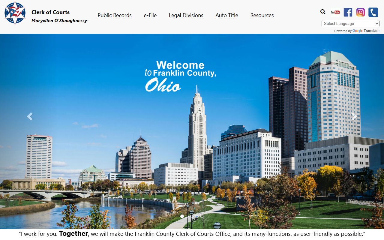 Franklin County Clerk Portal for 72 hour booking case search