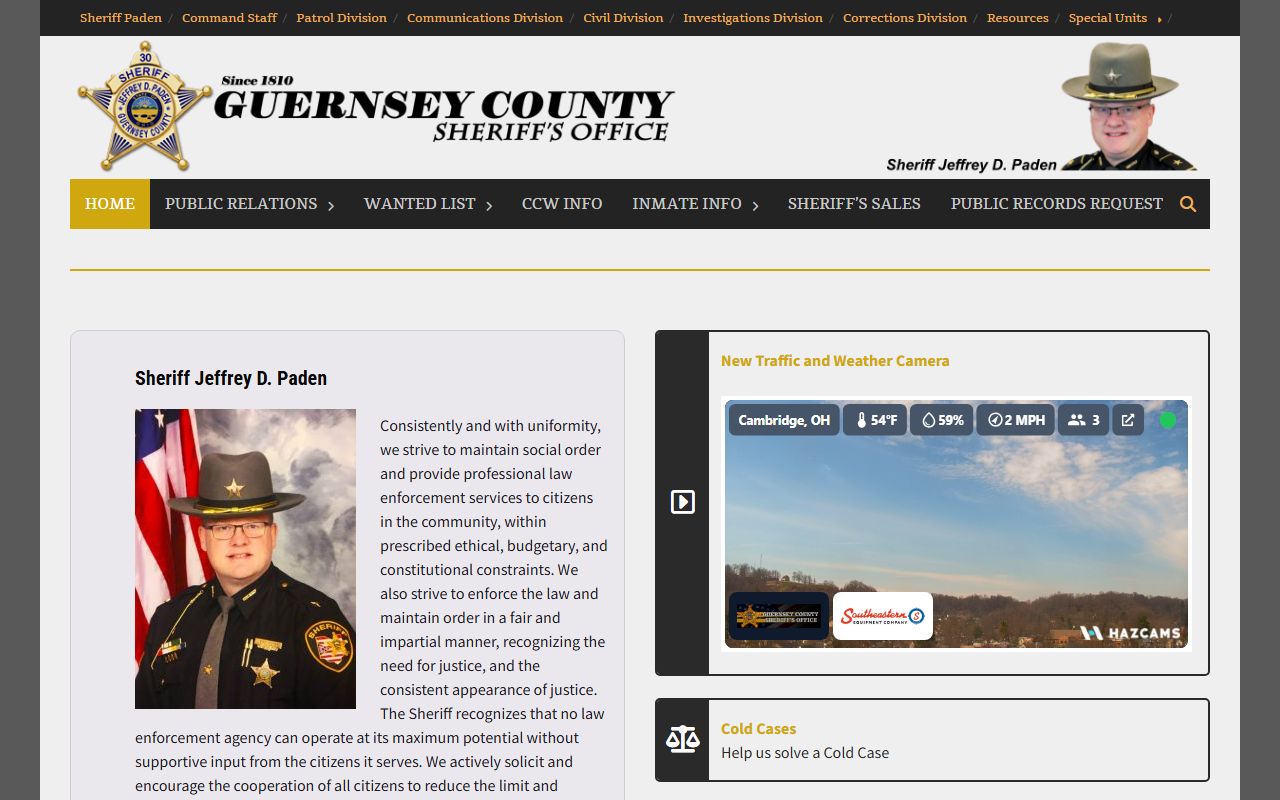 Guernsey County 72 hour booking sheriff website