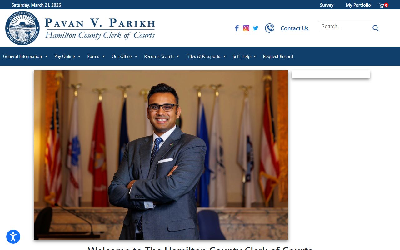 Hamilton County 72 hour booking Clerk of Courts portal