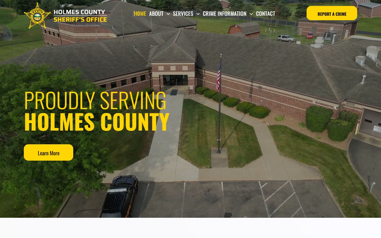 Holmes County 72 hour booking sheriff website