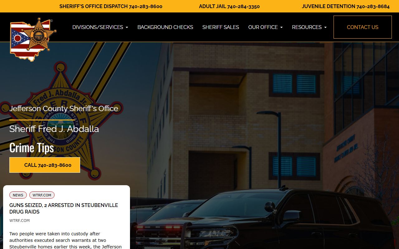 Jefferson County Sheriff's Office 72 hour booking records