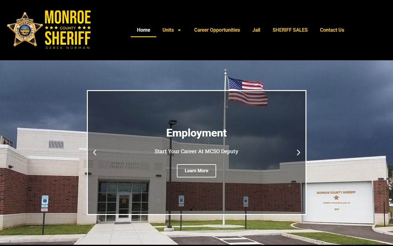 Monroe County 72 hour booking sheriff office website