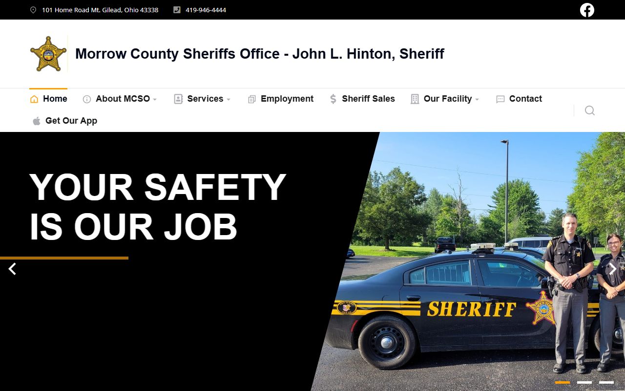 Morrow County 72 hour booking sheriff website